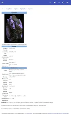 Minerals android App screenshot 0