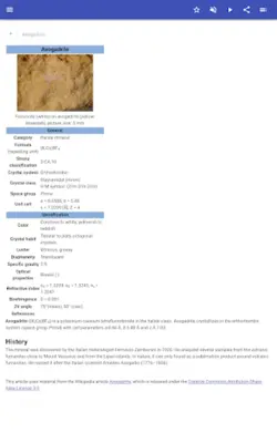 Minerals android App screenshot 3